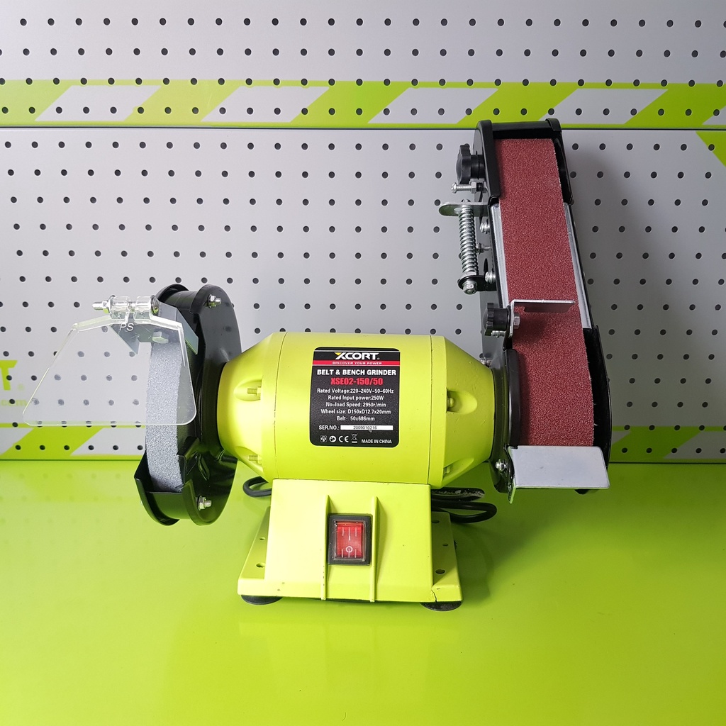 Máy mài giáp dây kết hợp Mài đá dùng điện để bàn 250W Chính Hãng