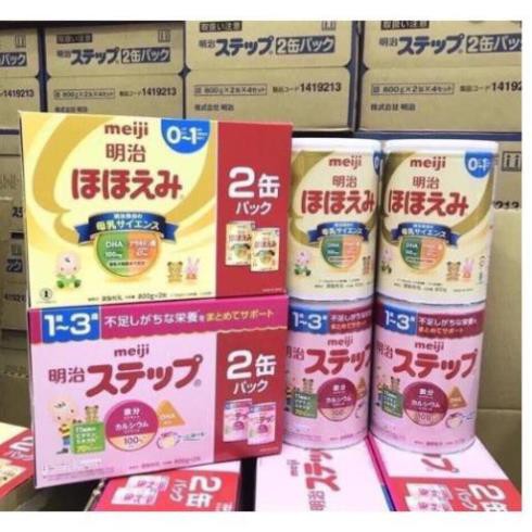 Combo 2 Hộp Sữa Meiji 800g Hàng Nhật Nội Địa Date Mới Nhất