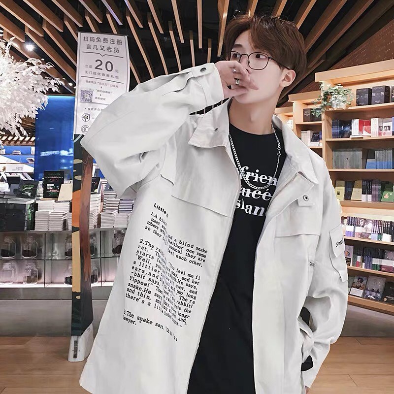 Áo khoác cardigan kaki túi hộp unisex Dây Kéo nam nữ ulzzang Wind | BigBuy360 - bigbuy360.vn