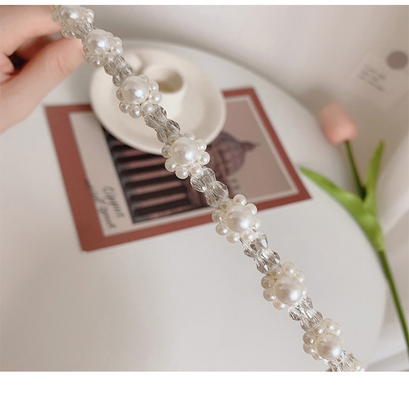 Băng đô cài tóc đính ngọc trai giả thời trang Hàn Quốc xinh xắn
