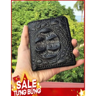 Ví Nam Da Bò Vân Cá Sấu