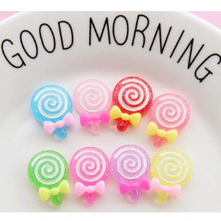 charm lollipop charm kẹo mút dẹt nguyên liệu làm thủ công handmade