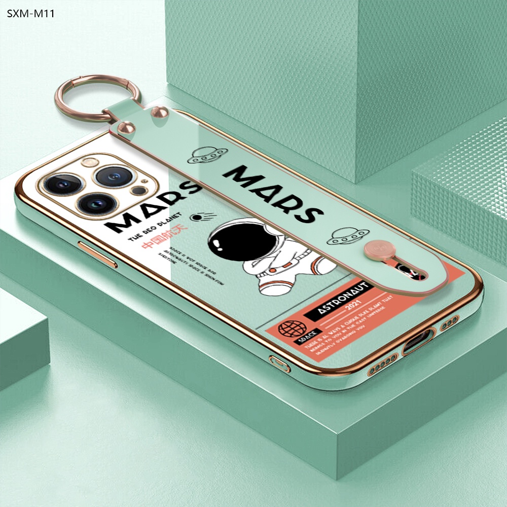 Samsung Galaxy M11 M12 M21 M30S M51 M62 F62 M32 M22 M23 4G 5G Cho Ốp lưng điện thoại In Hình Cartoon Astronaut