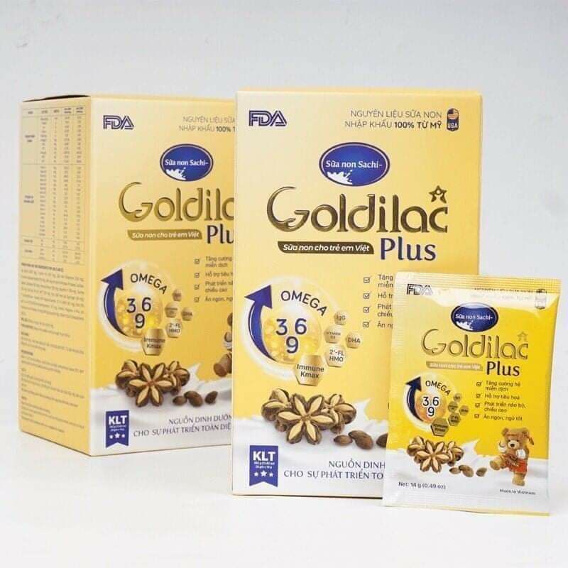 SỮA NON GOLDILAC PLUS TĂNG ĐỀ KHÁNG PHÁT TRIỂN TRÍ NÃO CHO TRẺ