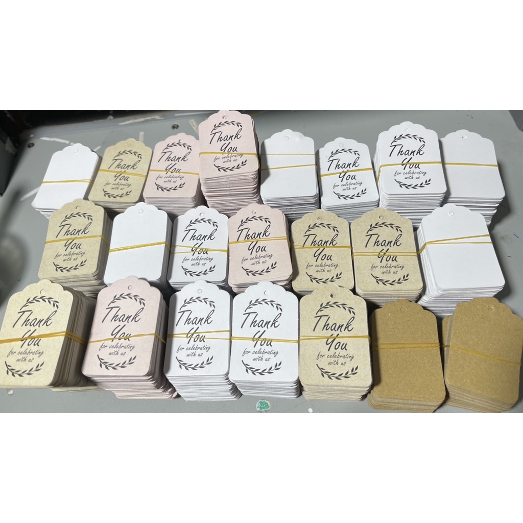 Tag Quần Áo, Tag Quà Tặng 6x4cm - 100 cái (có sẵn) tặng dây