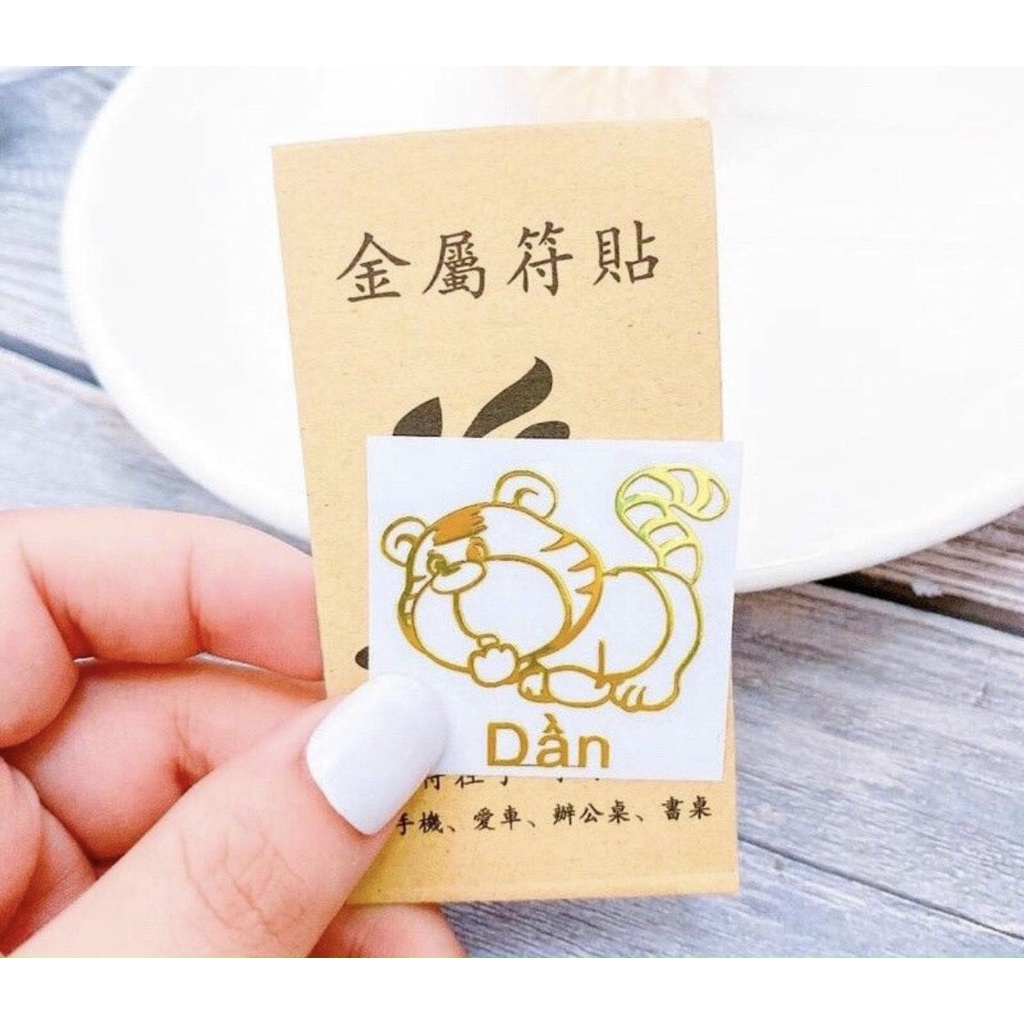 Miếng Dán Điện Thoại Linh Phù 12 Con Giáp Dán Được Nhiều Dòng Điện Thoại