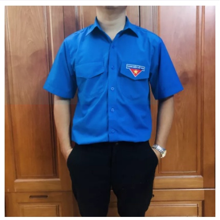 có bigsize- Áo đoàn sơ mi thanh niên nam nữ dài tay ngắn tay hàng loại tốt