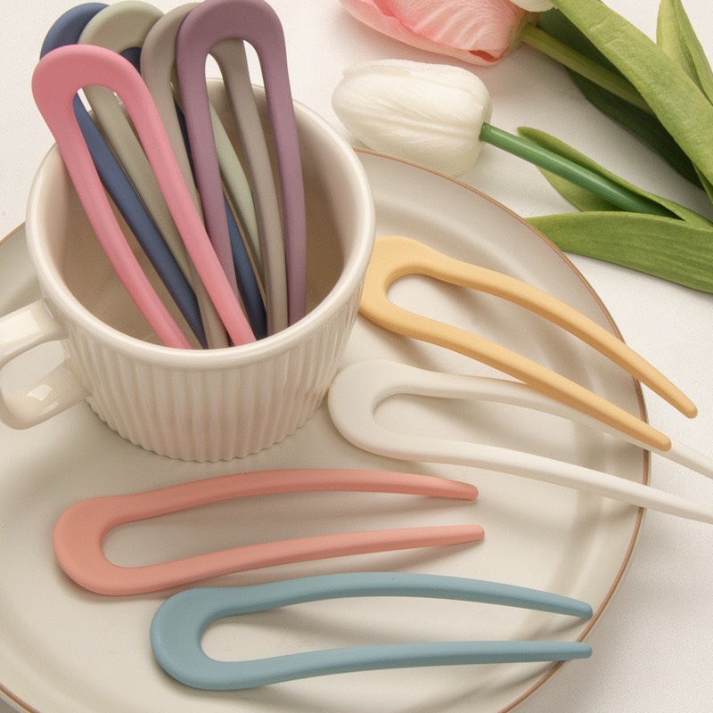 Trâm Cài Tóc Phụ Kiện Tạo Kiểu Tóc Nữ Hình Chữ Màu Kẹo Ngọt Pastel Hot Trend Kc55 Joly