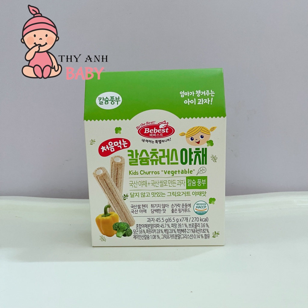 Bánh Quế Canxi Ăn Dặm Bebest Hàn Quốc Cho Bé