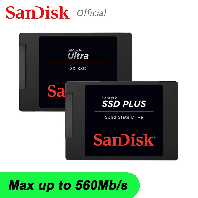 Ổ Cứng SSD Plus 240GB Sata 3 - Sandisk Plus 500 GB 2.5 "SSD