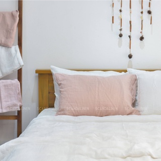 Vỏ gối Linen Pháp nhuộm miếng