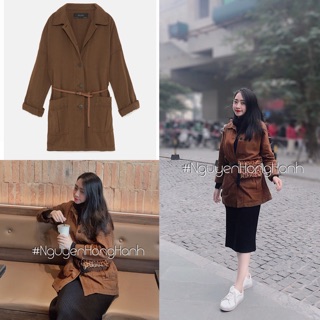 Áo khoác Zara size Xs kèm thắt lưng