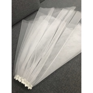 Lúp cô dâu, voan cô dâu lược cài đính hoa TH12