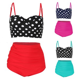 Bikini nữ phối dây phong cách vintage gợi cảm