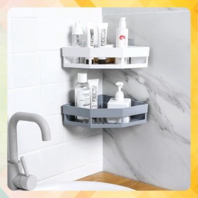 Kệ Góc Nhựa Đựng Đồ Nhà Tắm - Kệ Dán Góc Tường Đựng Đồ Tiện Dụng