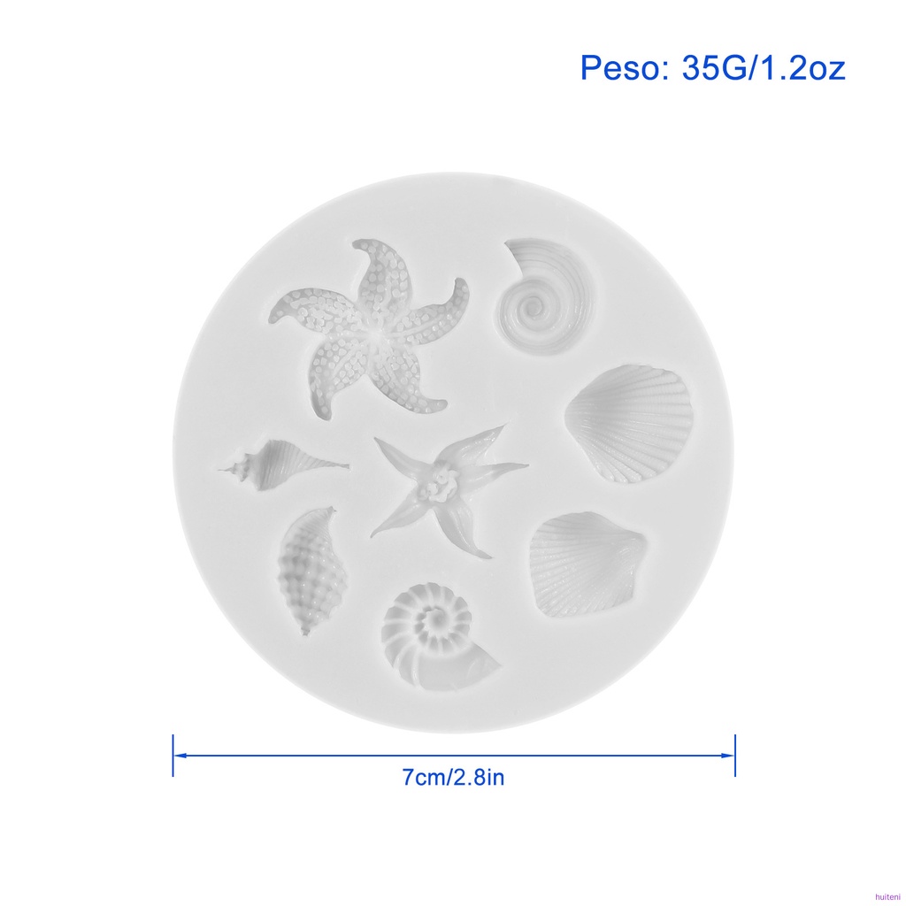 Khuôn Silicone Tạo Hình Làm Bánh Kẹo Hình Vỏ Sò 3d