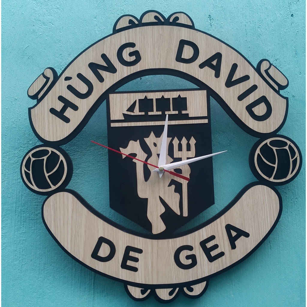 Đồng hồ logo manchester United. Đồng hồ logo đội bóng ..