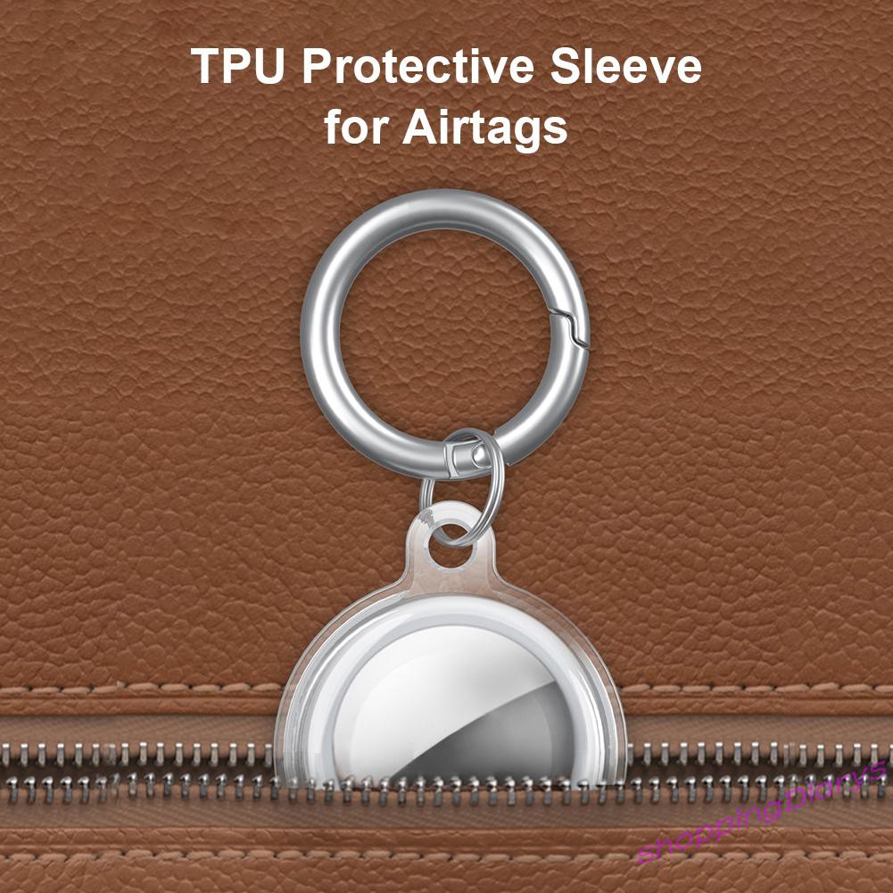 Ốp Lưng Da Tpu Trong Suốt Cho Apple Airtags