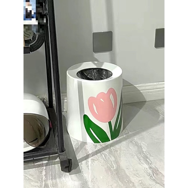 Thùng rác hoa tulip- HÀNG SẴN