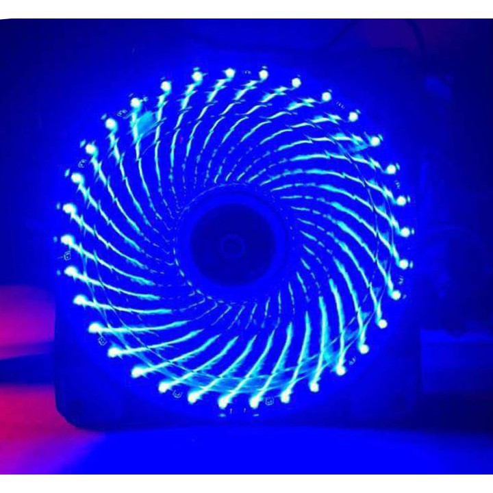 Quạt tản nhiệt case 120mm 15 Led siêu sáng (Màu xanh), có ốc kèm theo