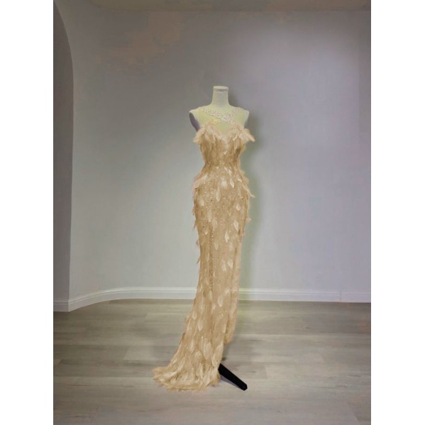 ✨ Đầm body maxi đính lông kết đá✨ HÌNH THẬT