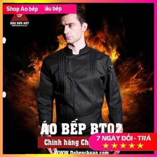 Áo bếp trưởng hàng cao cấp hãng Checkedout-Đồng phục bếp trưởng nhà hàng, khách sạn, quán ăn