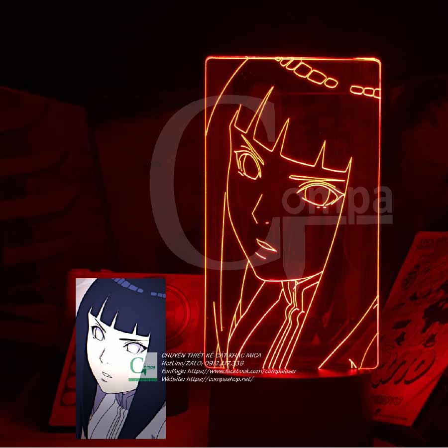 Đèn Ngủ Naruto Hyuga Hinata Type 01 ANAR0901 16 MÀU TÙY CHỈNH