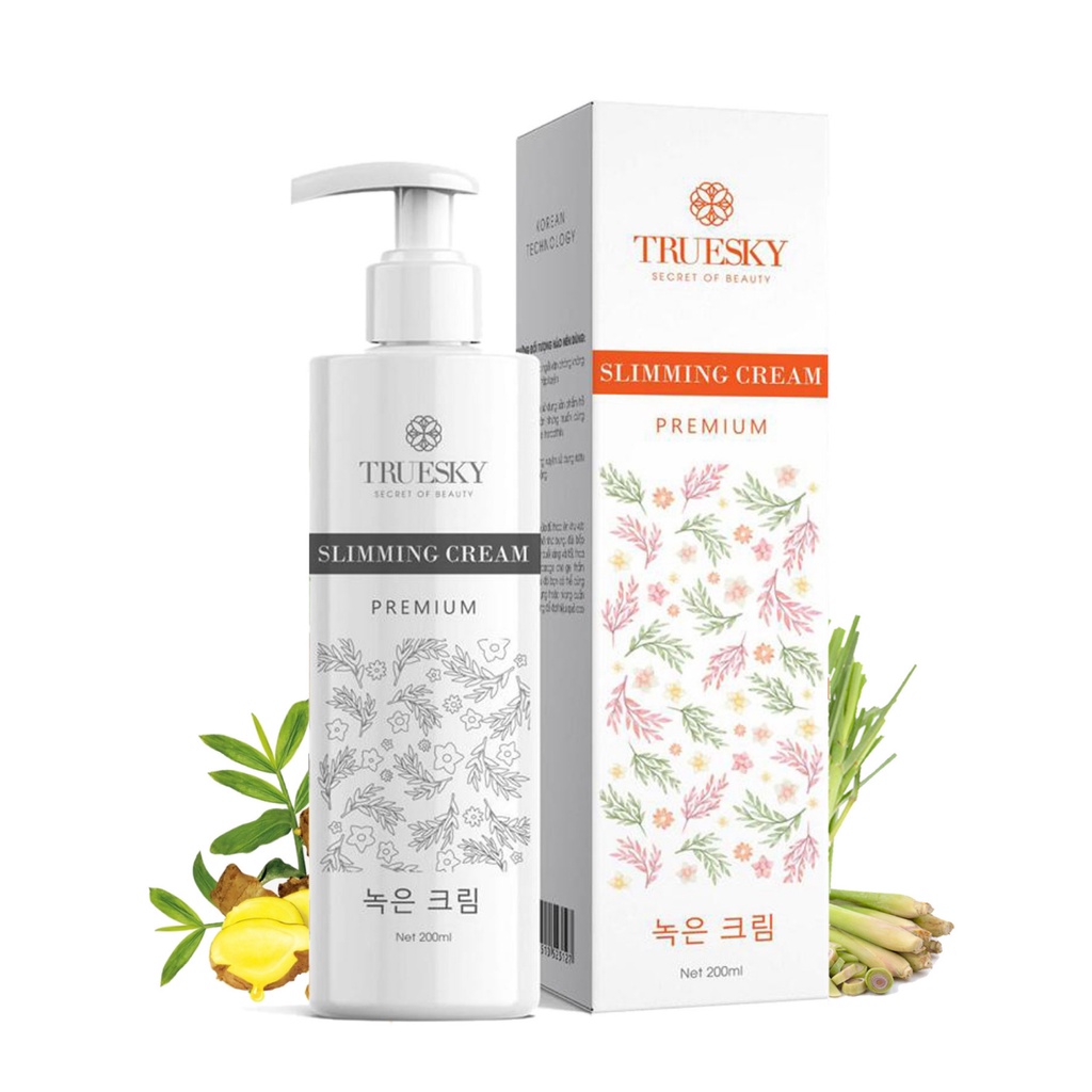 Bigsize - Kem tan mỡ bụng Truesky S Body Cream chiết xuất quế gừng an toàn và hiệu quả 200g