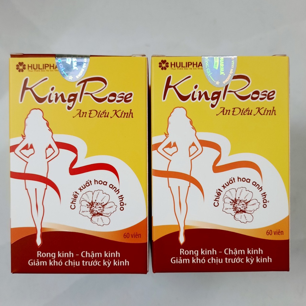 An điều kinh- Kingrose, viên uống điều hòa kinh nguyệt, giảm đau bụng kinh