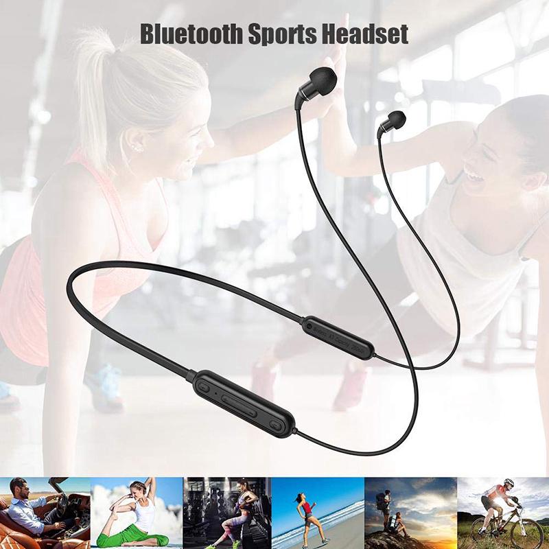 Bluetooth 5.0 headphones wear handy neck for sports