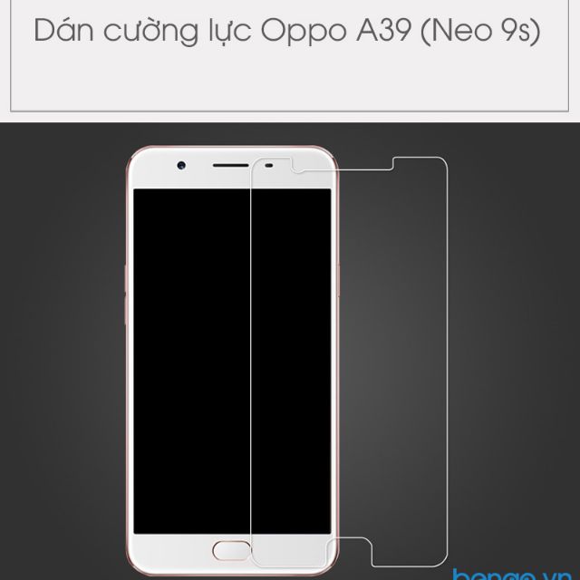 Kính cường lực Oppo Neo9s A39 trong suốt có phụ kiện dán tại nhà