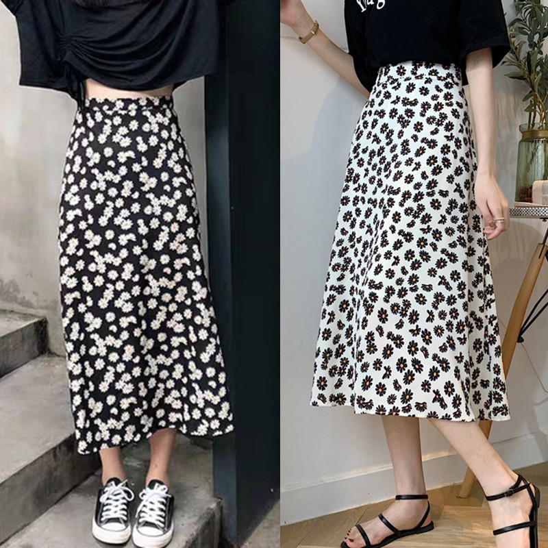 Chân Váy Dài Họa Tiết Hoa Nữ Tính