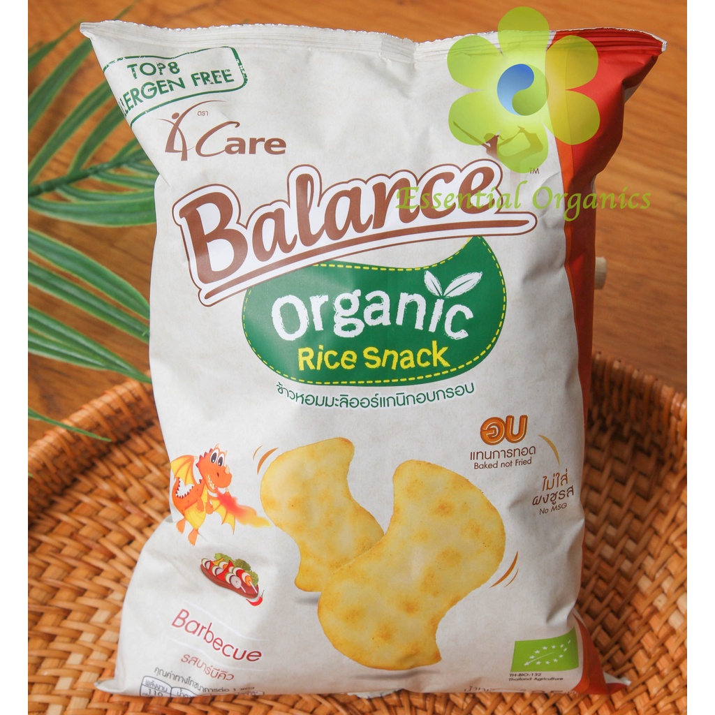 Bánh gạo (snack) hữu cơ 4Care Balance 25g cho bé từ 12 tháng tuổi - Bánh ăn dặm ăn nhẹ cho bé nhập khẩu Thái Lan