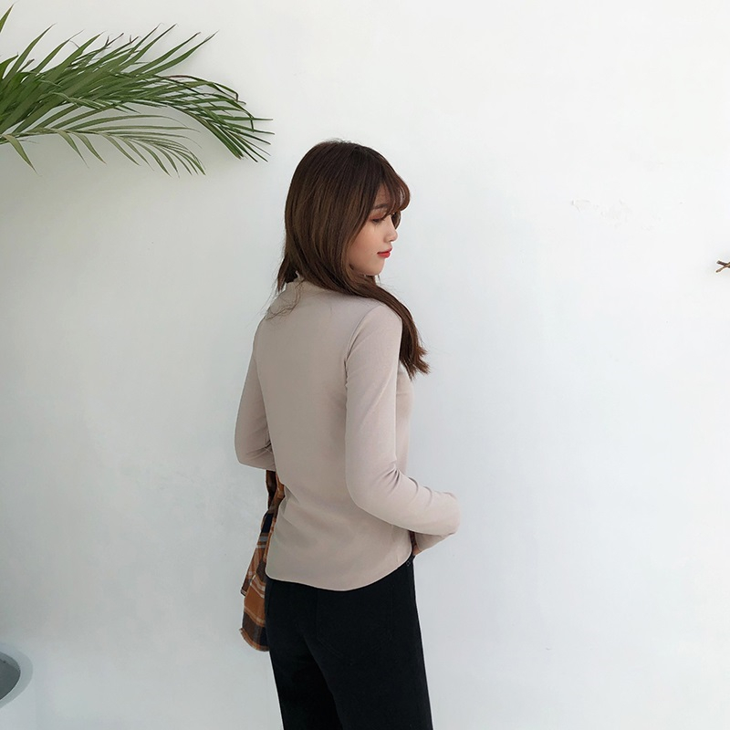 Áo Thun Dài Tay Cổ Lọ Phong Cách Hàn Quốc | BigBuy360 - bigbuy360.vn