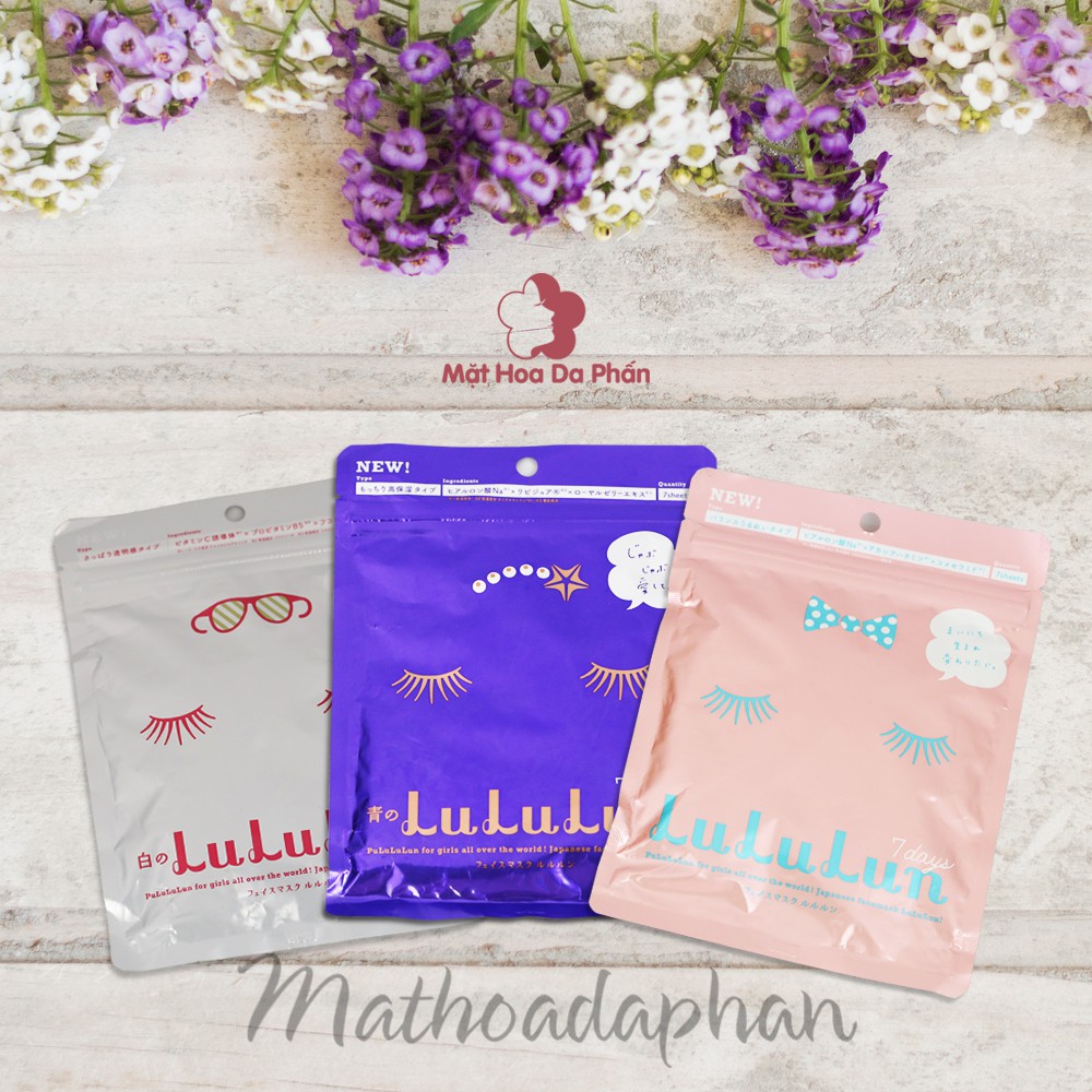 MẶT NẠ DƯỠNG TRẮNG DA LULULUN BRIGHTENING FACE MASK 7 DAYS CHÍNH HÃNG