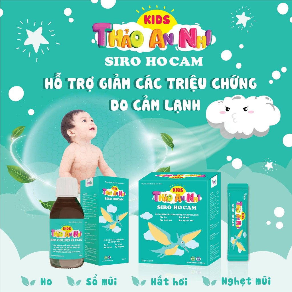 Kids Thảo An Nhi SIRO HOCAM - Giải pháp hiệu quả giảm các triệu chứng do cảm lạnh ở trẻ,....