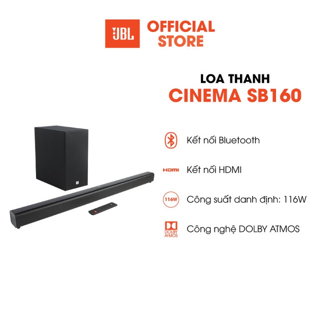 [Mã 44ELSALE1 giảm 5% đơn 3TR] Loa JBL Cinema SB160/230 - Hàng chính hãng