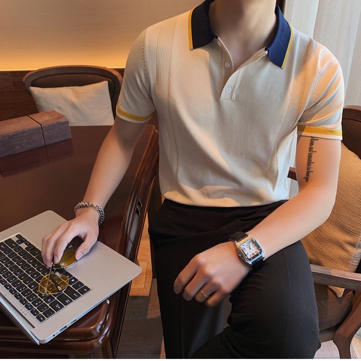 Áo polo, áo phông cổ bẻ PL09 vải lụa dệt kim cao cấp, thoáng mát mùa hè