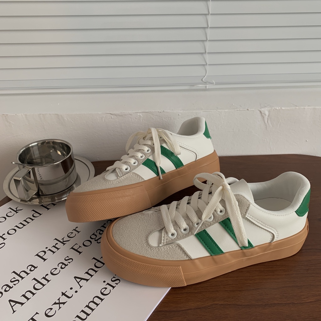 ! Adidas! Giày Thể Thao Họa Tiết Kẻ Sọc Thời Trang Năng Động Cho Nữ