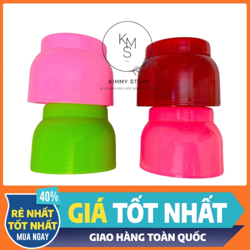 hủ nhựa 120g bầu tròn màu xanh lá