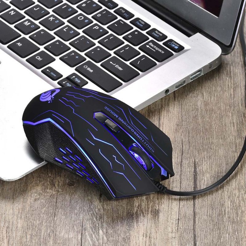 Chuột Chơi Game Dây 6 Nút 2400 Dpi Cho Pc / Laptop / Notebook