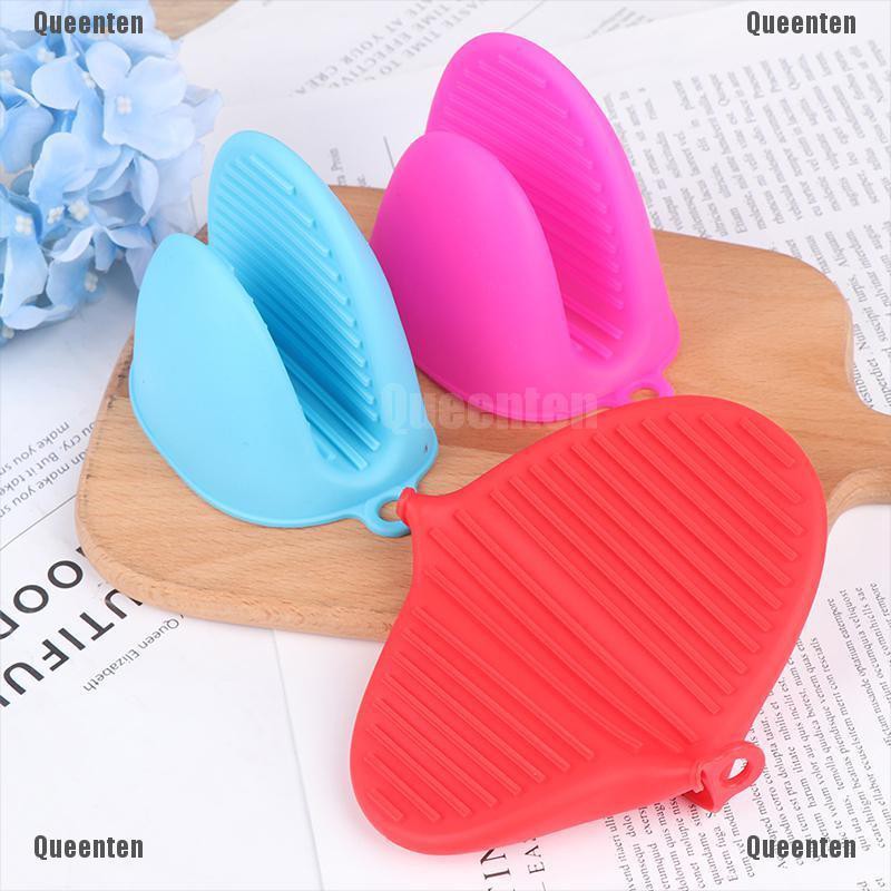 ★Queen 1PC Anti-scald Silicone Insulated Heat Pot Glove Microwave Oven  Hot Plate Clip