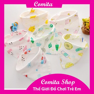 Yếm xô cài cổ cho bé chất liệu COTTON 2 lớp mềm mịn có cúc bấm COMITA.