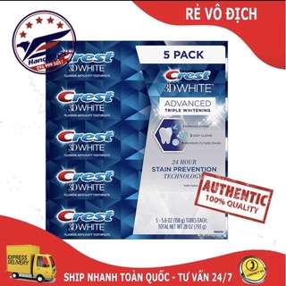 Sỉ kem _đánh răng crest 3d advance 158g của mỹ _sỉ 5 tuýp - ảnh sản phẩm 2