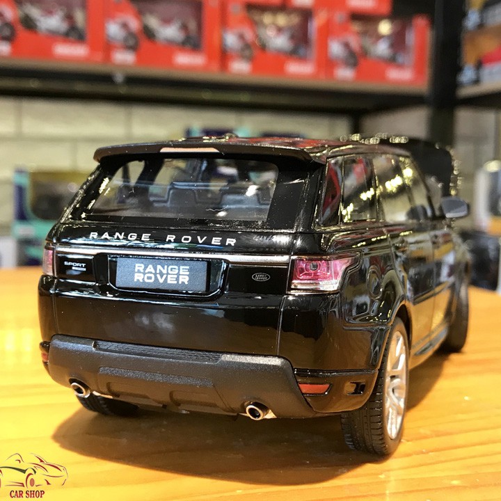 Mô hình xe ô tô Range Rover Sport tỉ lệ 1:24 hãng Welly FX màu đen