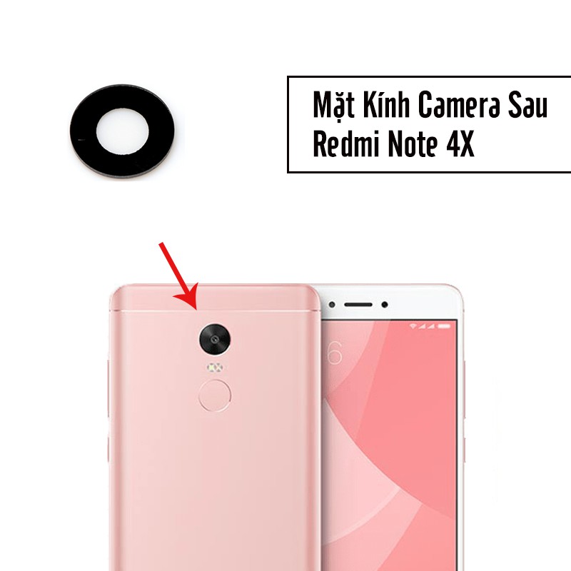 Mặt kính thay thế camera sau cho Xiaomi Redmi Note 4X