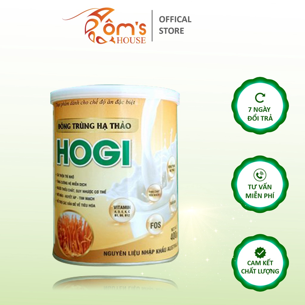 Sữa Đông Trùng Hạ Thảo Hogi 400g Bồi Bổ Cơ Thể, Chắc Khỏe Xương, Tăng Cường Miễn Dịch Và Trí Nhớ (Hộp 400gr)