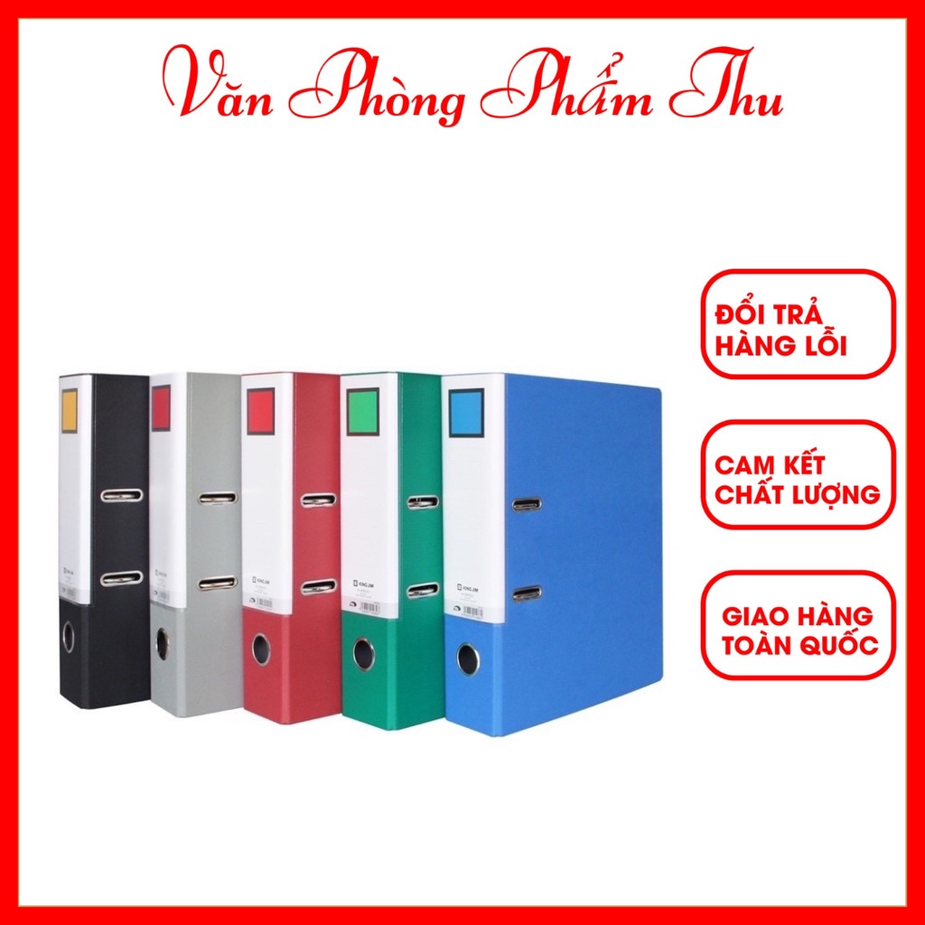 Bìa Còng Kingjim Khổ A4 - F4, 5F - 7F Dùng Lưu Trữ Giấy Tờ Hồ Sơ File Chứng Từ Các Loại Thiết Kế Đẹp Mắt Cứng Cáp