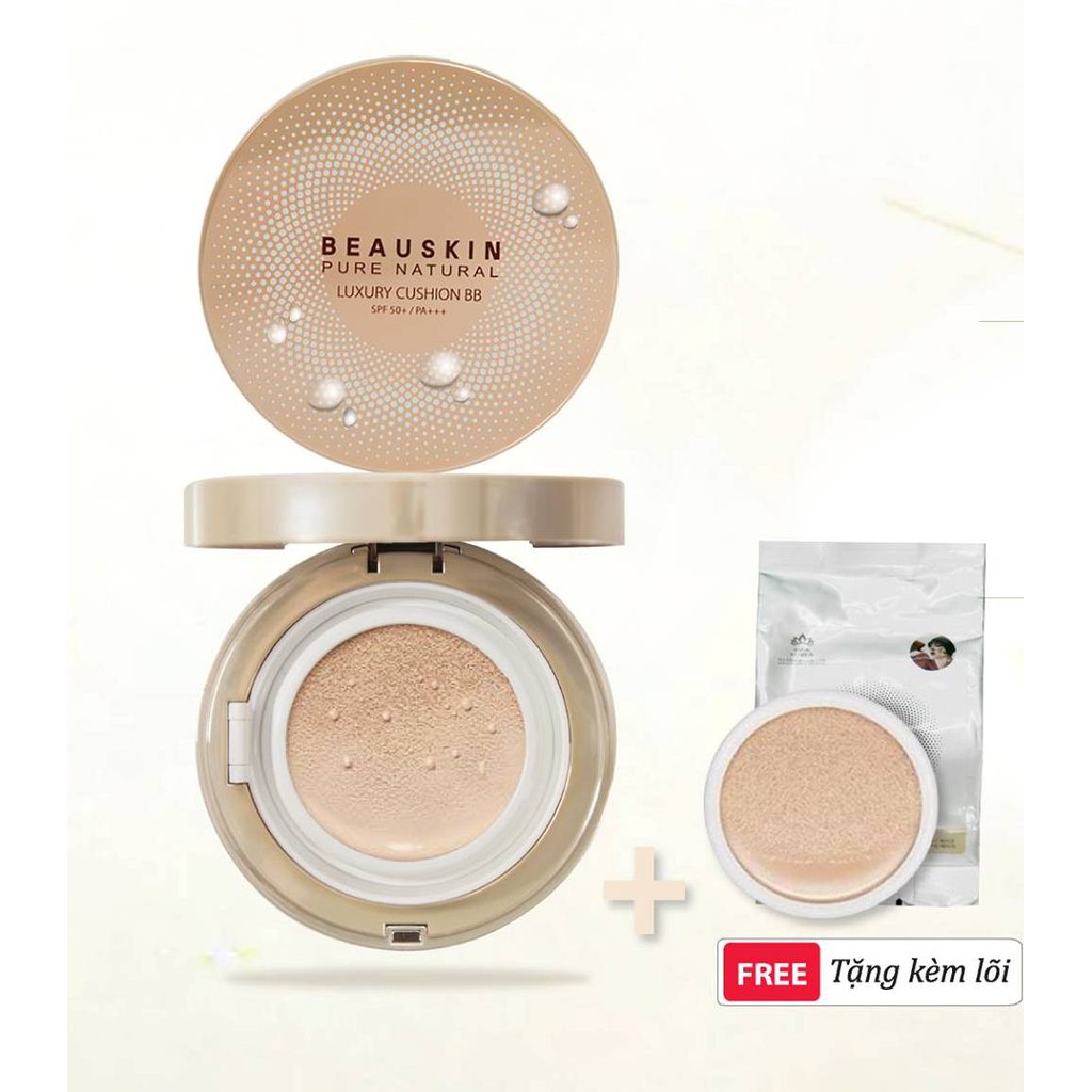 Phấn nước không gây nhờn da Beauskin Luxury Cushion BB Hàn Quốc (11g x 2 lõi ) - Hàng chính hãng