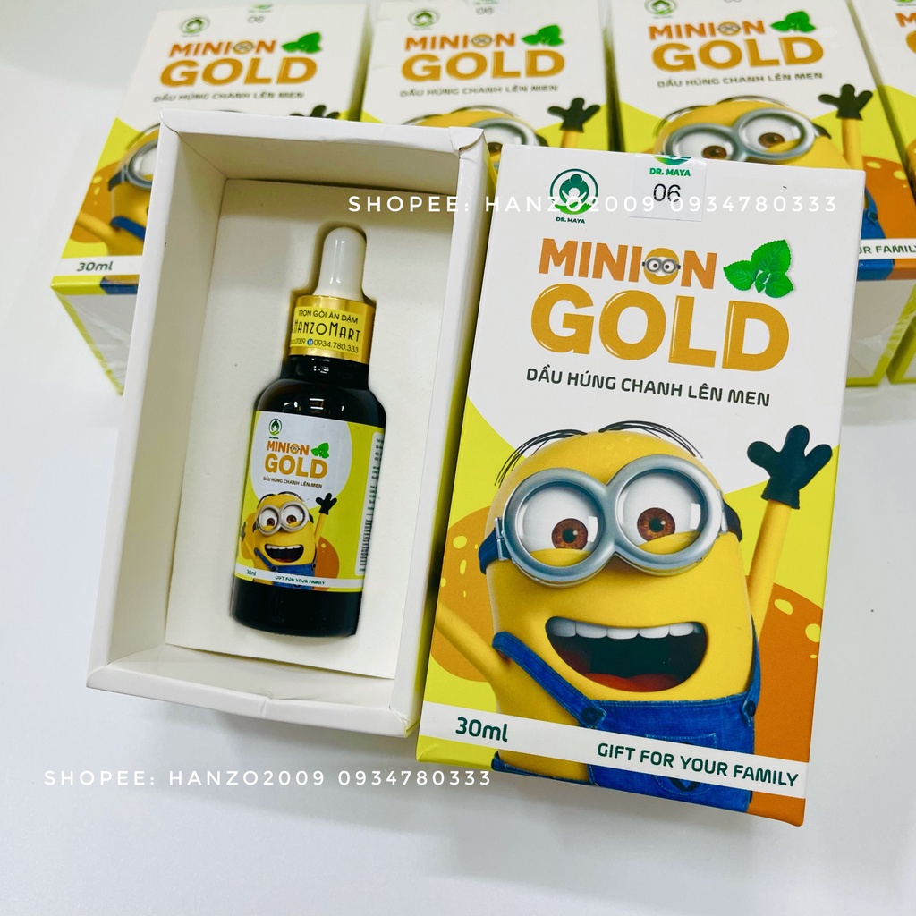 Dầu húng chanh minion gold 30ml